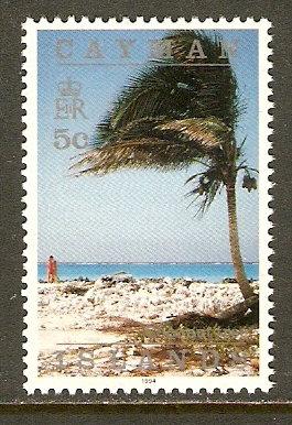 Cayman Islands #636a NH 5c Island Scene Defin. Inscribed ...