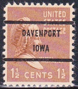 Precancel - Davenport, IA PSS 805-71 - Bureau Issue