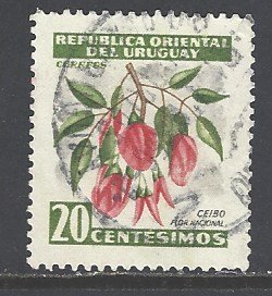 Uruguay Sc # 615 used (RS)