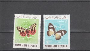 Yemen  Scott#  C33A-C33D  MNH  (1966 Butterflies)