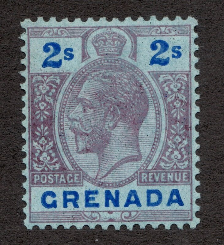 Sc 108 - Grenada - 1922 - 2s - Edward VII -  MH  VF -  superfleas - cv$7