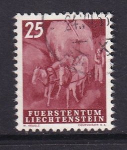 Liechtenstein  #251  used   1951  load of hay  25rp