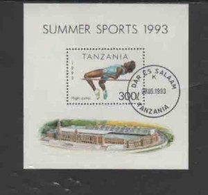 TANZANIA #1025  1993  HIGH JUMP     MINT VF NH  O.G CTO S/S