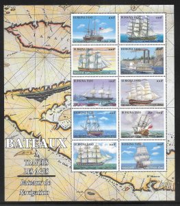 Burkina Faso 1132 Ships m/s MNH