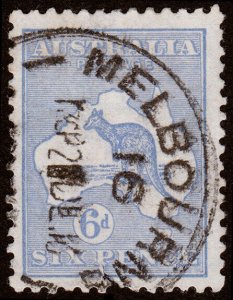 Australia Scott 48, Die II, Ultramarine (1915) Used F, CV $8.75 M