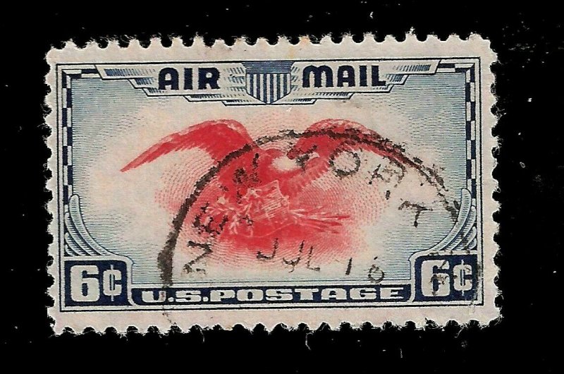 US Air Mail 1928 Sc#  C 23  Eagle USED  - New York - Dated Cancel