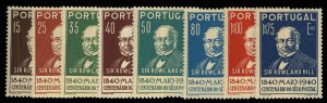 Portugal #595-602 Cat$120, 1940 Stamps Centenary, complete set, never hinged,...