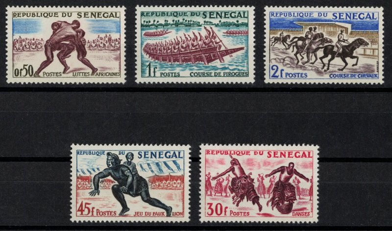 SENEGAL 1961 - Traditional culture, sports, ships, horses / complete set MNH