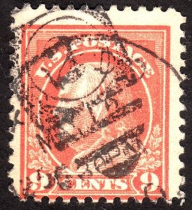 1917, US 9c, Franklin, Used, Sc 509