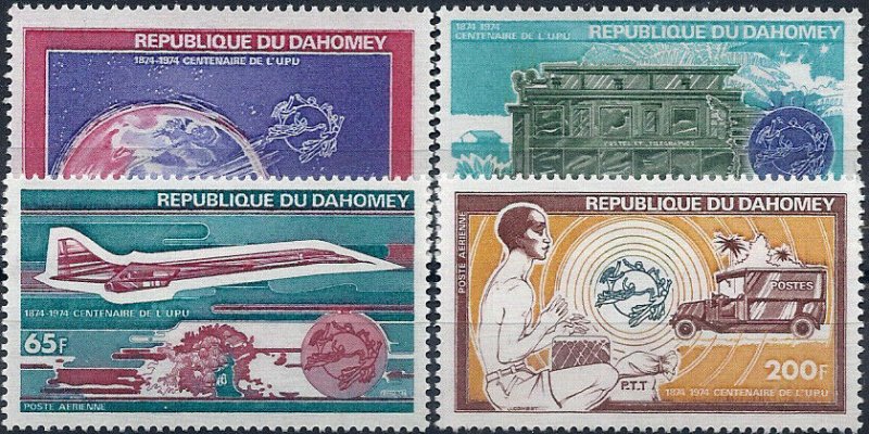 1974 Dahomey UPU, Planes, Cars, Concorde, Space complete set VF/MNH! 