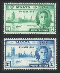 Malta World War II Victory 2v SG#232-233