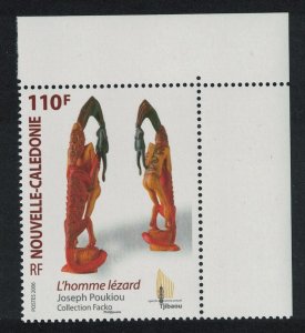 New Caledonia 'L'homme Lezard' Lizard Man Sculpture Corner 2006 MNH SG#1393