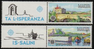 Malta 539-40 - Mint-NH - Europa / Bridge / Canal (1977) (cv $1.30)