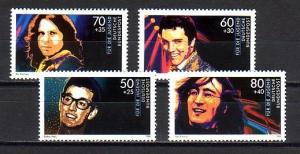 Germany, Scott cat. B666-B669. Rock & Roll Stars as Elvis issue.