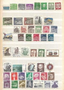 Berlin 81 Different Commemoratives, Definitives & Semi-postals Used C.V. $54.90