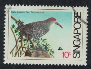 Singapore Blue-breasted Banded Rail Bird 10 1984 Canc SG#467