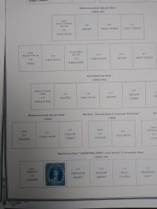 collection on pages Australia Queensland 1868-1909 QJ: CV $204