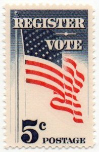 1964 Register And Vote Single 5c Postage Stamp Sc# 1249 MNH,OG