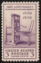 857 Printing Press F-VF MNH single