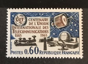 France 1965 #1122, ITU, MNH.