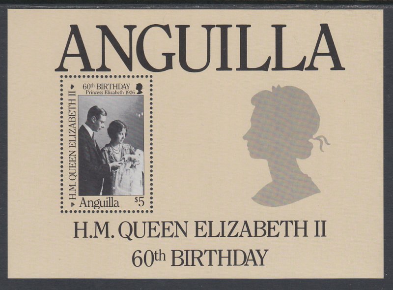 Anguilla 677 Queen Elizabeth II Souvenir Sheet MNH VF