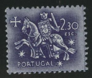 Portugal Scott 770 MH* key 1953 Equestrian Seal Stamp