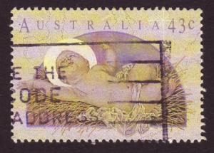 Australia 1991 Sc#1232, SG#1310 43c Infant Jesus USED.