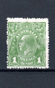 Australia 1926 1d Sidehead Error Under Neck Selection Sg 86c Mlh-