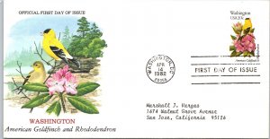 FDC 1982 SC #2002b Washington Cachet - Washington DC - Single - J3437