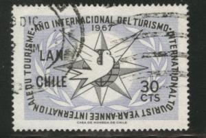 Chile Scott C278  used Airmail ITY stamp 1967