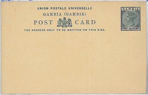 POSTAL HISTORY - POSTAL STATIONERY -  GAMBIA - Stanley Gibbons SG #1