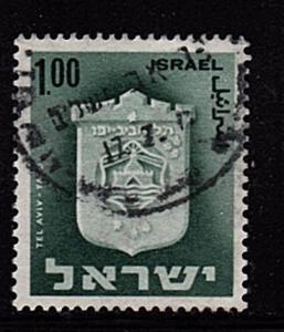 Israel - #290 Arms of Tel-Aviv  - Used