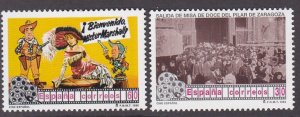 Spain # 2840-2841, Spanish Motion Picture Centennial, NH, 1/2 Cat.