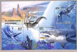 A2353 - NIGER - ERROR - MISPERF Stamp Sheet 2015 Prehistoric...-