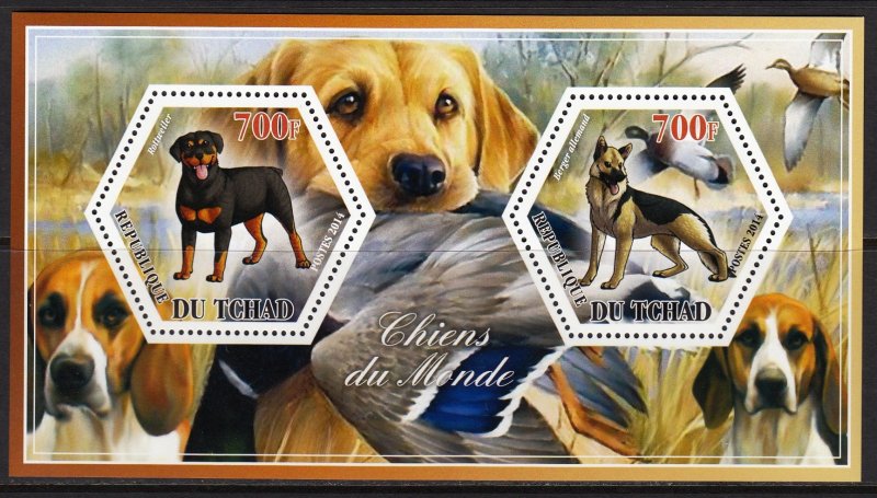 TCHAD CHAD 2014 DOGS CHIENS HUNDE CANI PERROS ANIMALS PETS [#A215]