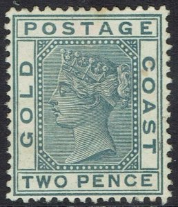 GOLD COAST 1884 QV 2D WMK CROWN CA