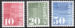 Switzerland  #521-523  Mint NH CV $1.85