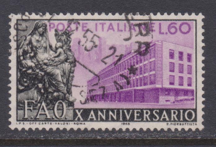 Italy # 699  Agriculture Institute / FAO Anniv , F-VF Used Stamp - I Combine S/H