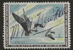 US RW 31   1964   $3 Fed duck stamp fine  used