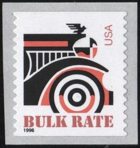 SC#2906 (10¢) Auto Coil Single (1996) SA