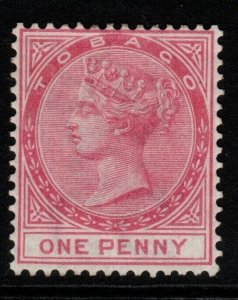 TOBAGO SG1 1879 1d ROSE MTD MINT