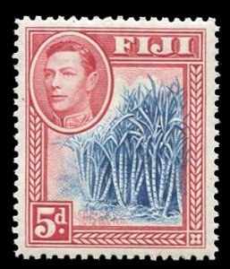 Fiji #123 (SG 258) Cat£42, 1938-55 5p rose red and blue, never hinged