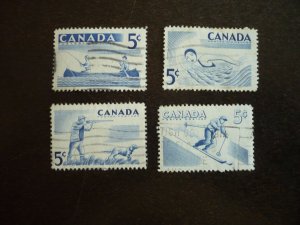 Stamps - Canada - Scott# 365-368 - Used Set of 4 Stamps