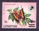 Lesotho 1986-88 Foxy Charaxes Provisional 7s on 3s on 9s ...