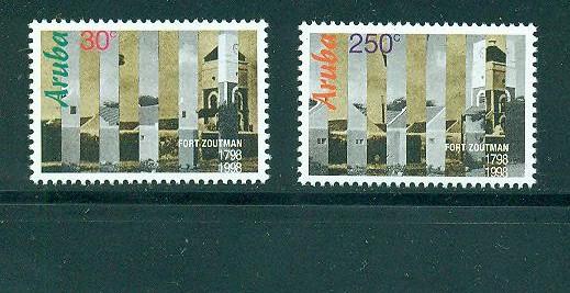 Aruba 1998 Fort Zoutman SC 158-159 MNH