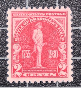 Scott 688 - 2 Cents Battle Of Braddock Field MNH  Nice Stamp SCV - $1.30