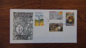 Lesotho 1973 International Kimberlite Conference set on First Day Cover 