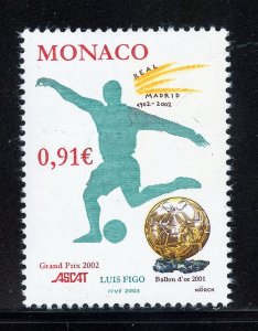 Monaco 2269 MNH, ASCAT Grand Prize to Luis Figo Issue from 2002.