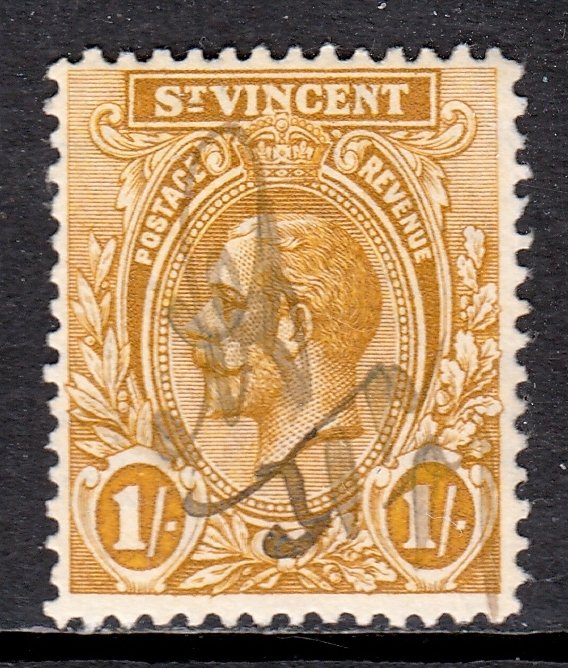 St. Vincent - Scott #113 - Used - Revenue cancel, pencil/rev.