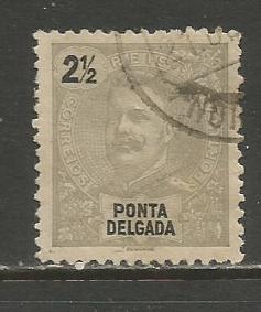 Ponta Delgada    #13  used (1897)  c.v. $0.35